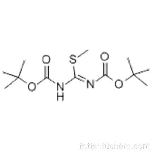 Acide carbamique, N - [[[(1,1-diméthyléthoxy) carbonyl] amino] (méthylthio) méthylène] -, 1,1-diméthyléthyl ester CAS 107819-90-9